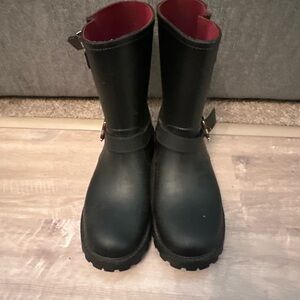Tommy Hilfiger Black Winter Rain Boots